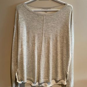 LOFT sweater with white sheer back